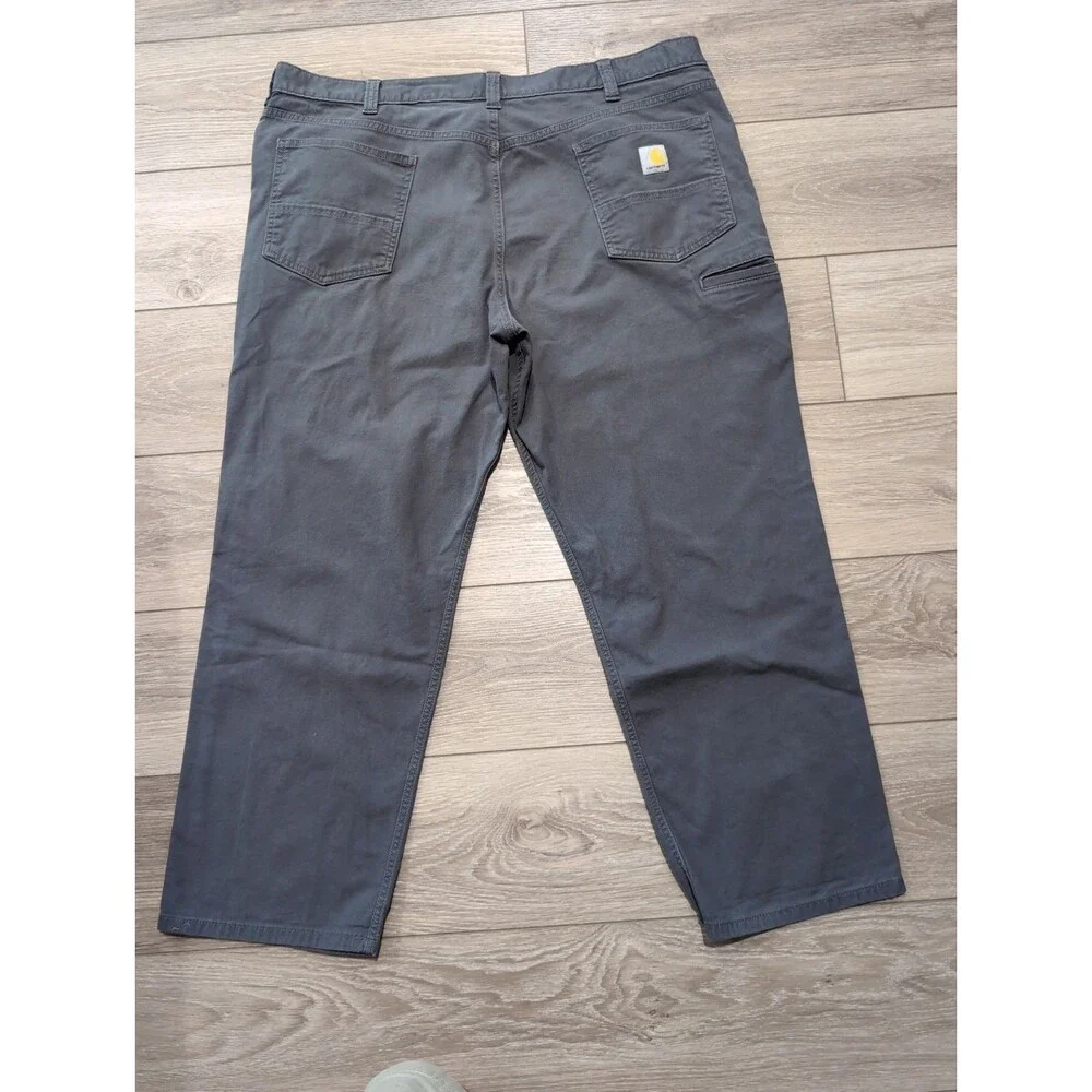 CARHARTT CANVAS RELAXED FIT  PANTS GRAY IN MEN'S SIZE 44x30(44x28 actual) EUC